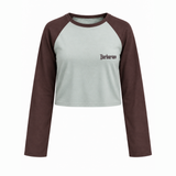 LONG SLEEVE CROP TOP