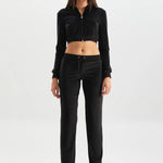 TRINITY CROP HOODIE