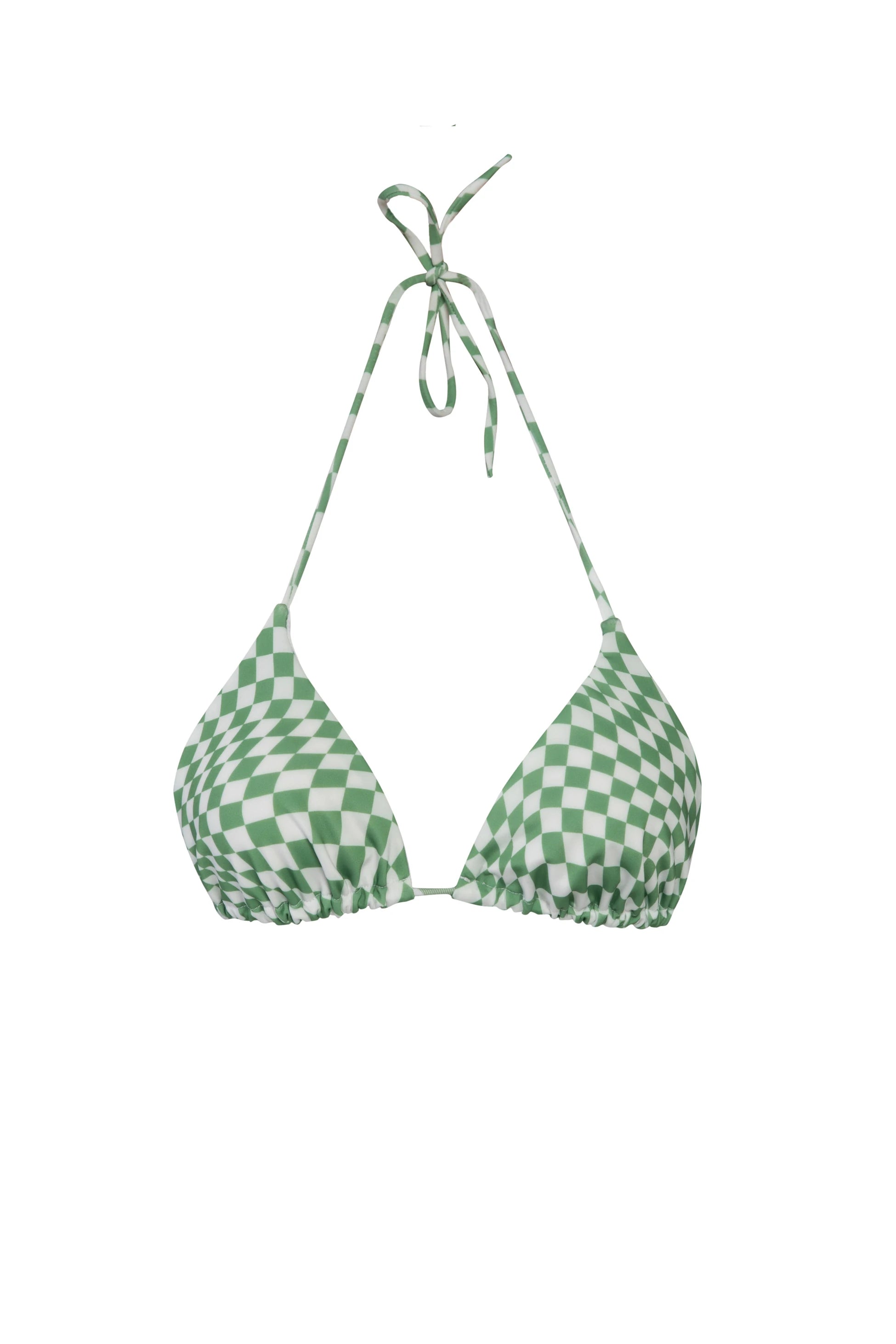 PSYCHEDELIC GREEN BIKINI TOP
