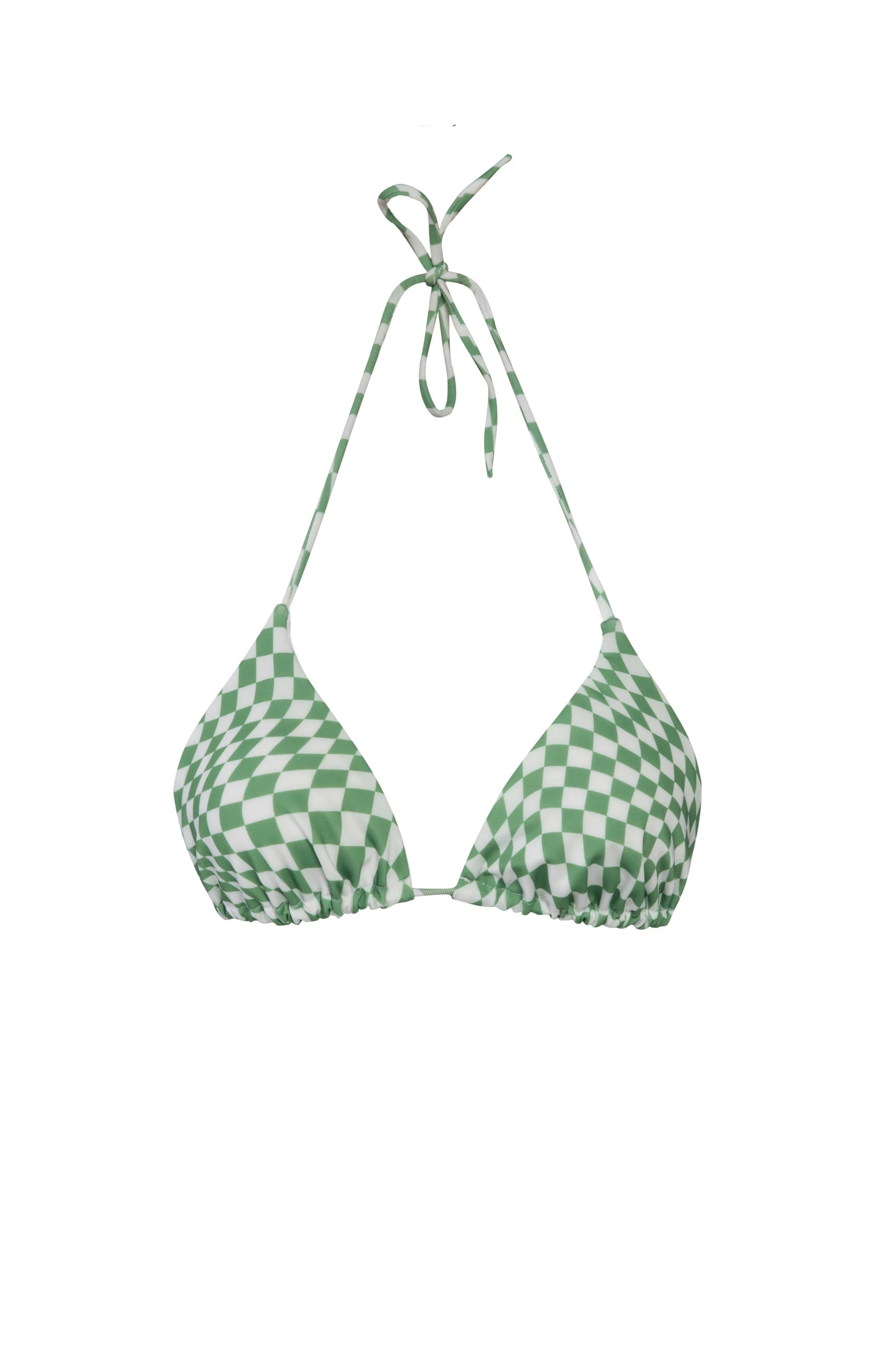 PSYCHEDELIC GREEN BIKINI TOP