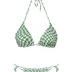PSYCHEDELIC GREEN BIKINI TOP