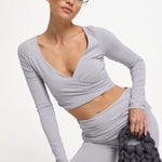JOYCE WRAP CROP